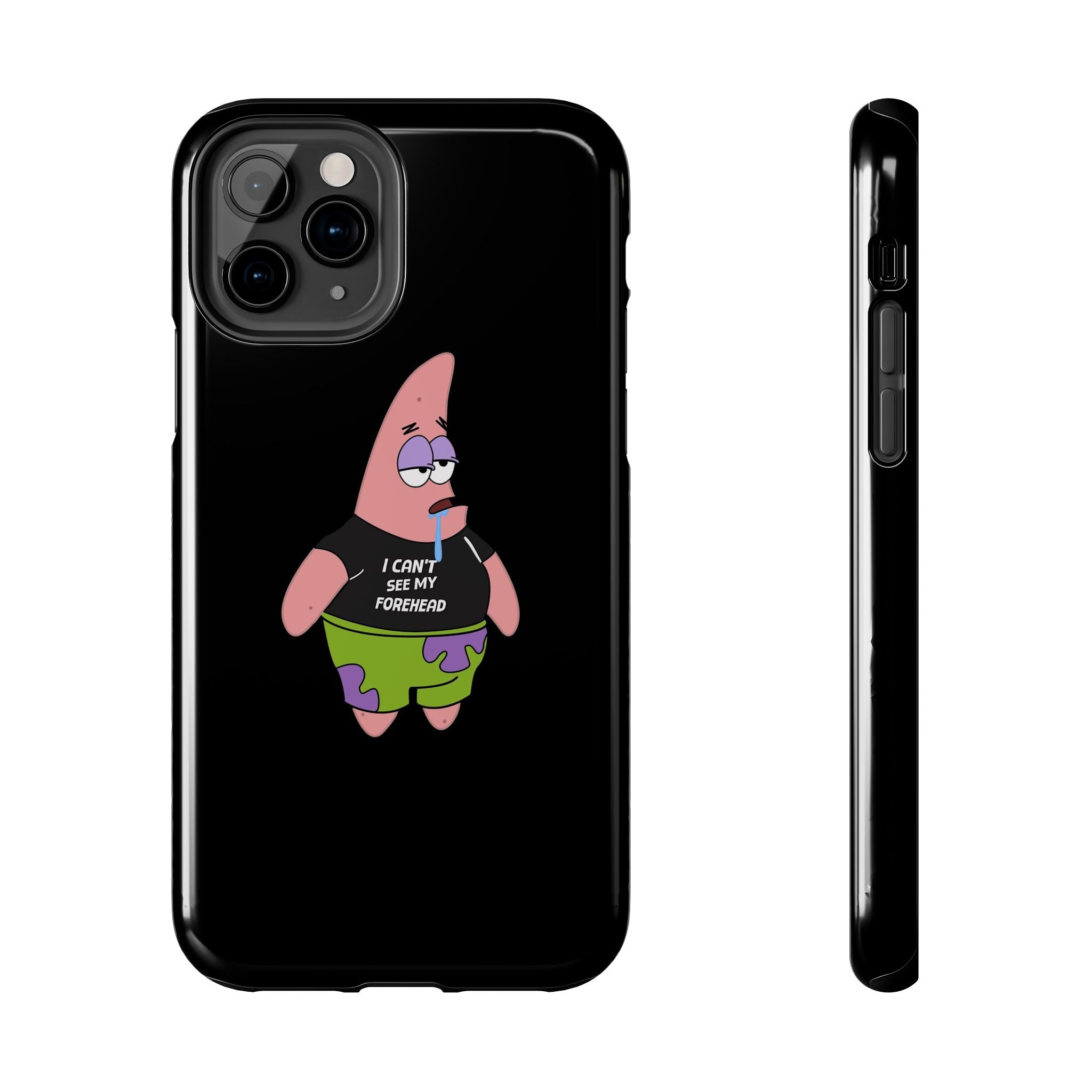 Patrick Star Phone Case — 'I Can't See My Forehead' Cartoon Protective Case