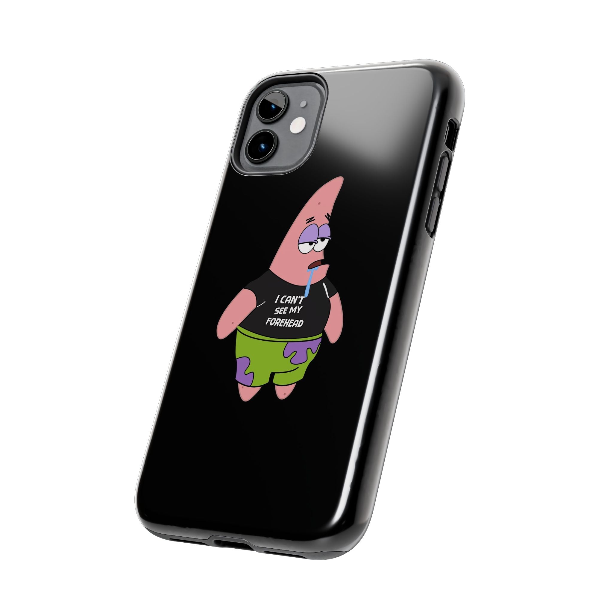 Patrick Star Phone Case — 'I Can't See My Forehead' Cartoon Protective Case